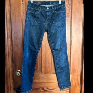 J. Crew sz 27 Toothpick women's ankle jeans blue denim pants a2659